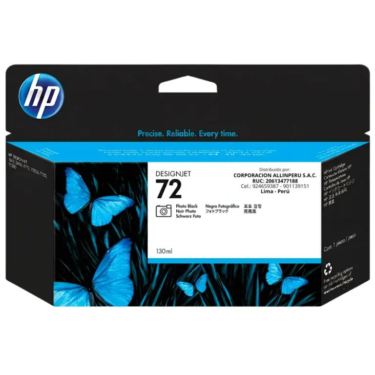 Tinta HP 72 negro foto C9370A 130ml caja original