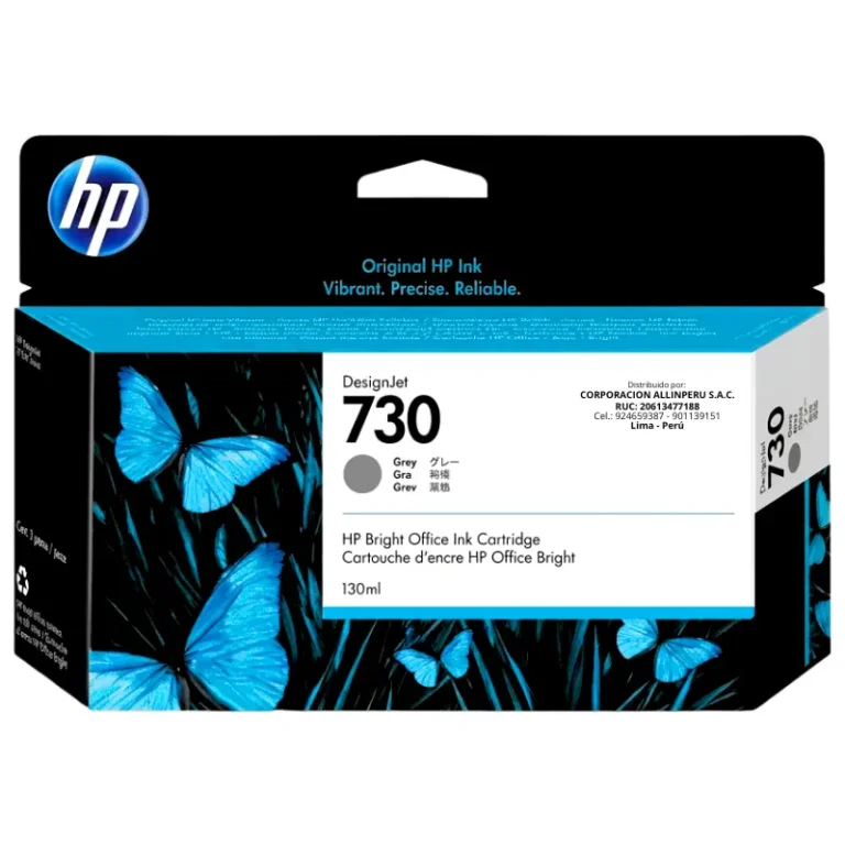 Tinta HP 730 gris P2V66A 130ml original