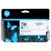 Tinta HP 738 cyan 130ml 498N5A original sellada para HP DesignJet T850 T950