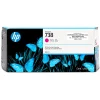 Tinta HP 738 Magenta 676M7A 300ml para DesignJet T850 T950 - vista frontal