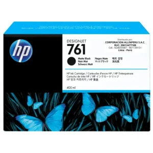 Tinta HP 761 Matte Black CM991A 400ml original frontal