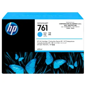 Tinta HP 761 Cyan CM994A original frontal