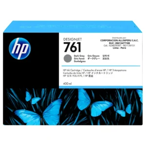 Tinta HP 761 Dark Gray CM996A original frontal