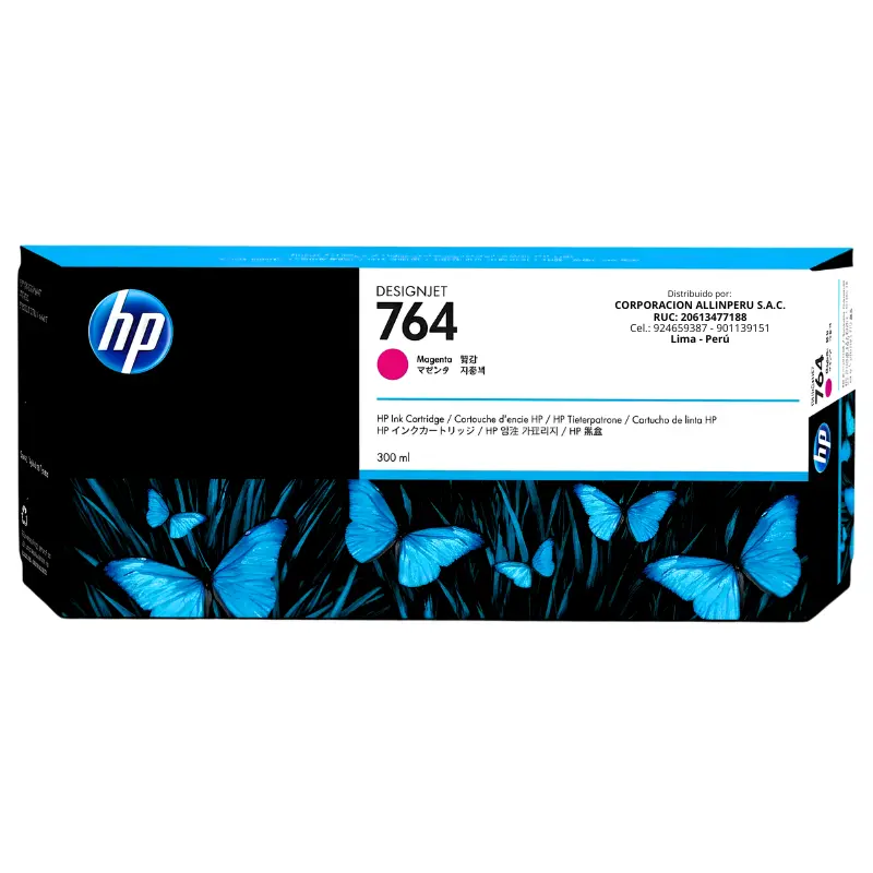 Tinta HP 764 Magenta C1Q14A Tinta HP 764 Magenta C1Q14A 300ml original para DesignJet T3500