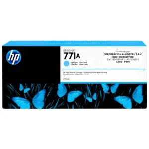 Foto de tinta HP 771A B6Y20A cian claro 775ml original