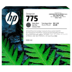 Foto de tinta hp 775 negro mate 500ml código 1XB22A