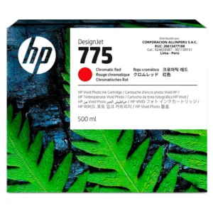Foto de tinta hp 775 rojo cromático 500ml código 1XB20A