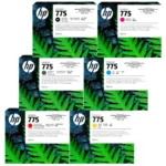 Pack Tinta HP 775 500ml x6 DesignJet Z6/Z9+ - Imagen 2