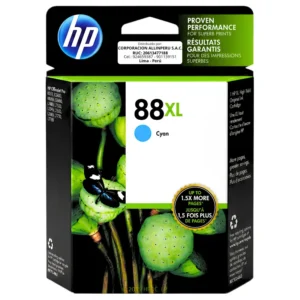 Foto de tinta hp 88xl cyan C9391AL cartucho original de frente