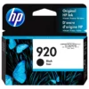 Tinta HP 920 Negro CD971AL cartucho original sobre fondo blanco