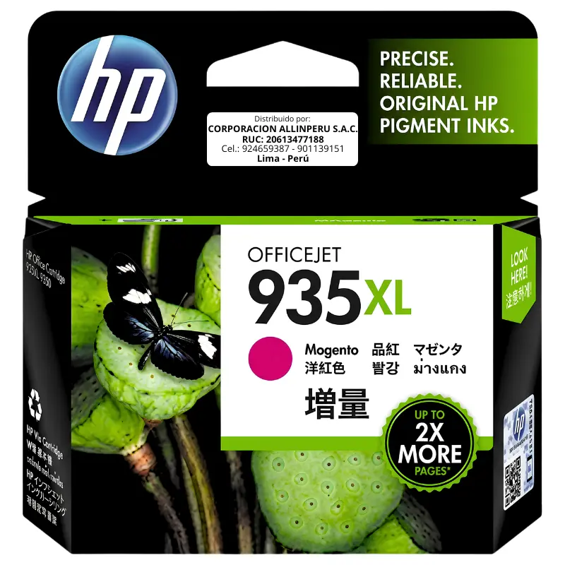 Tinta HP 935XL Magenta C2P25AL original sellada de fábrica
