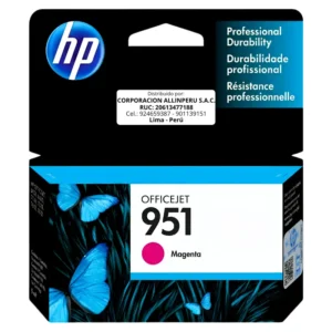 Tinta HP 951 magenta CN051AL original sellada de fábrica