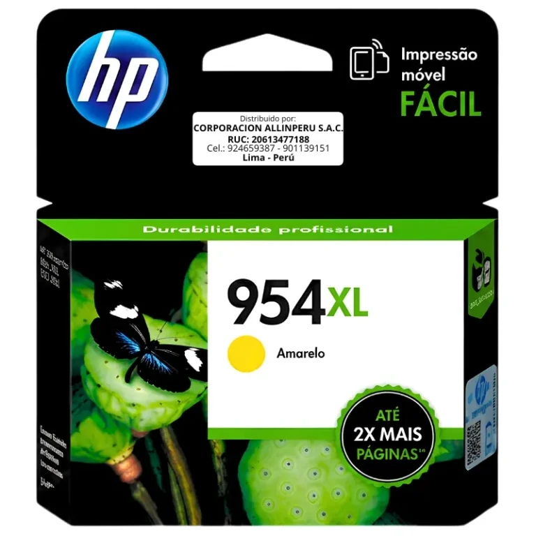 Tinta HP 954XL Amarillo L0S68AL original de alto rendimiento