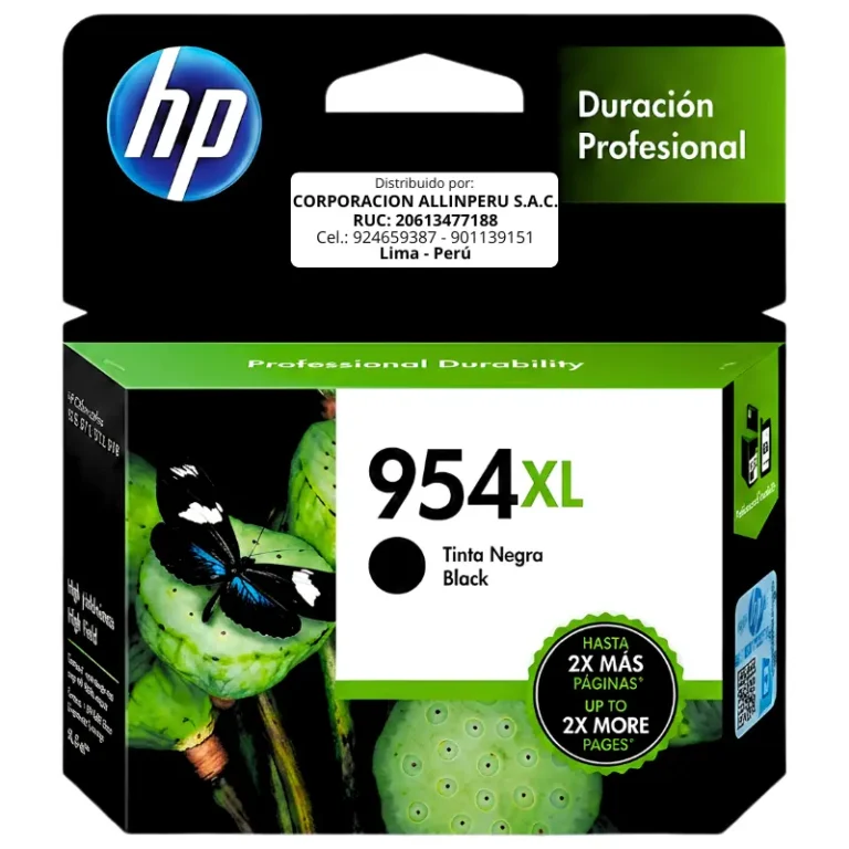 Tinta HP 954XL Negro L0S71AL original de alto rendimiento