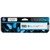 Tinta HP 980 cian D8J07A cartucho original frontal