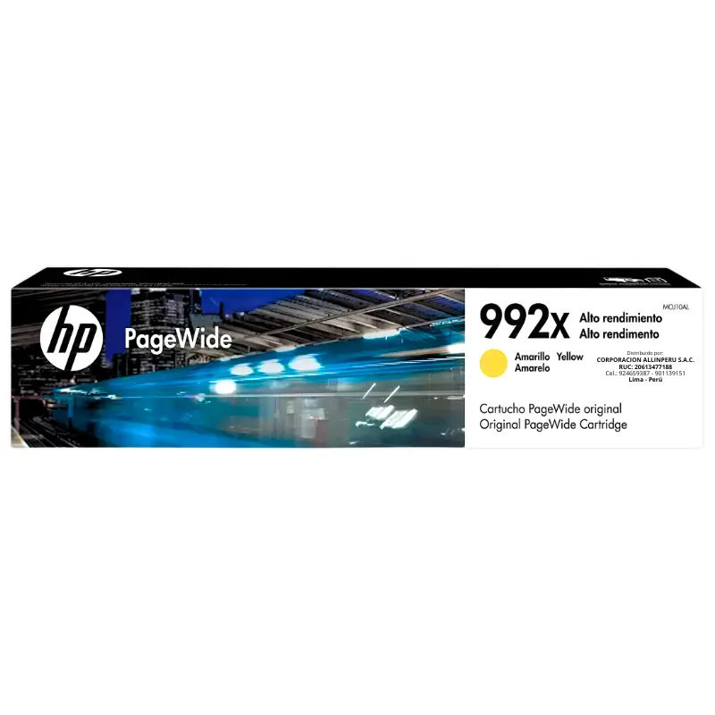 Tinta HP 992X yellow M0J99AL cartucho original frontal