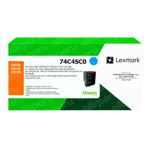 Toner Lexmark 74C4SC0 Cyan para CS720, CS725, CX725