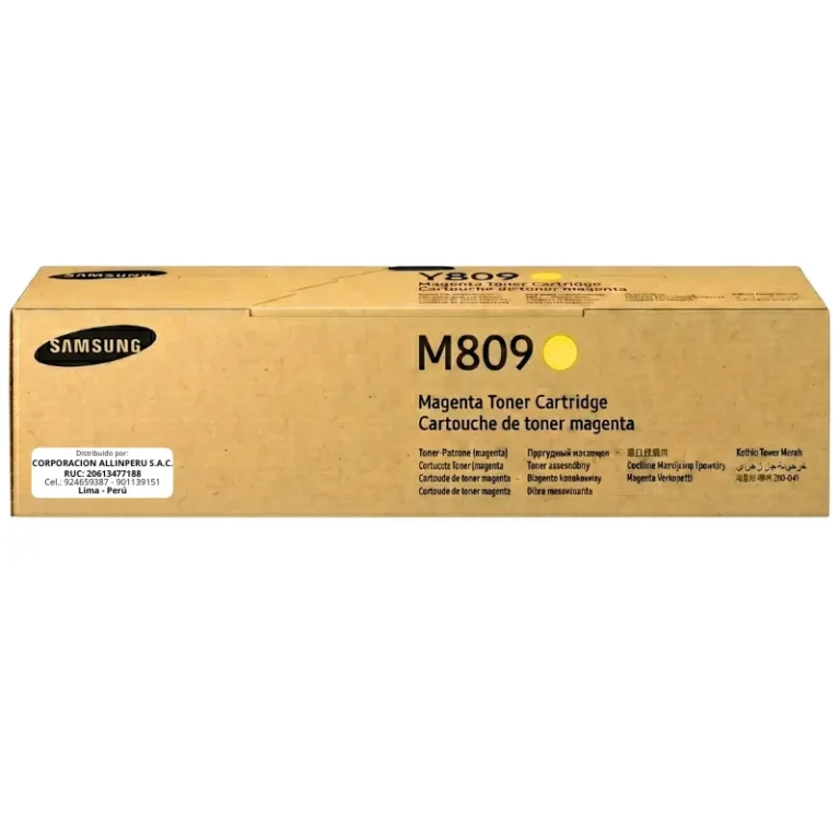 Toner Samsung CLT-Y809S amarillo original SS742A sellado fábrica 15000 páginas