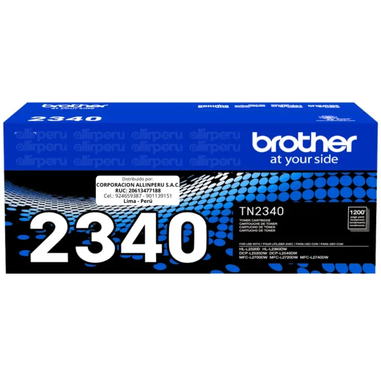 Toner Brother TN-2340 Negro 1.200 Páginas Original