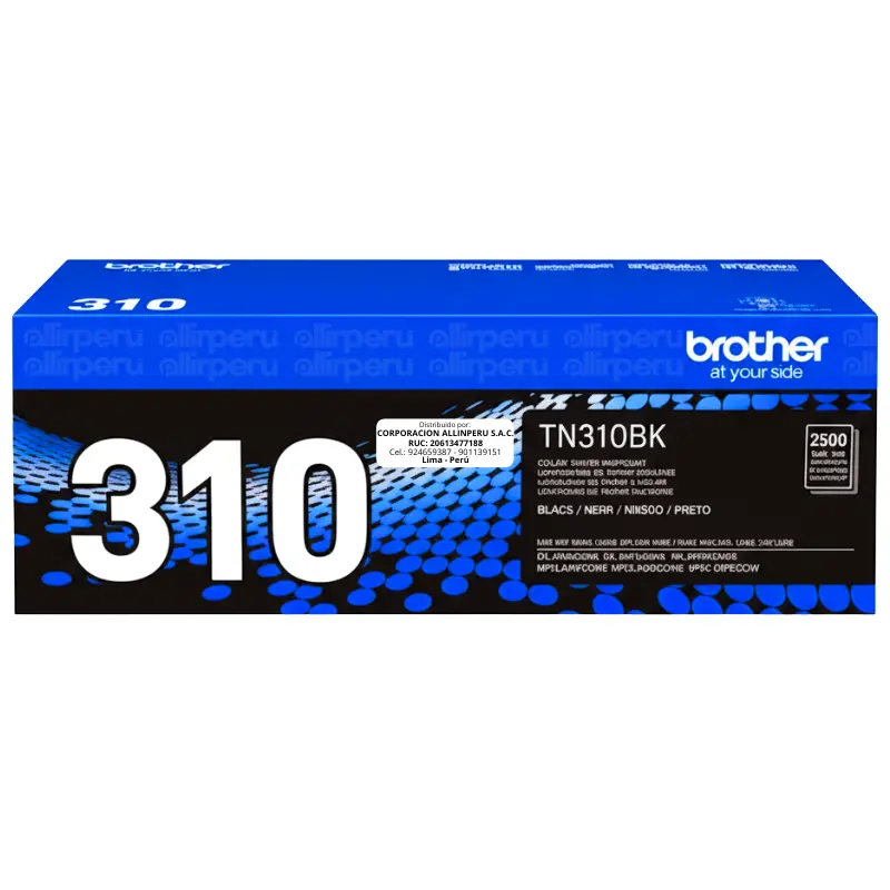 Toner Brother TN-310BK Negro 2.500 Páginas Original