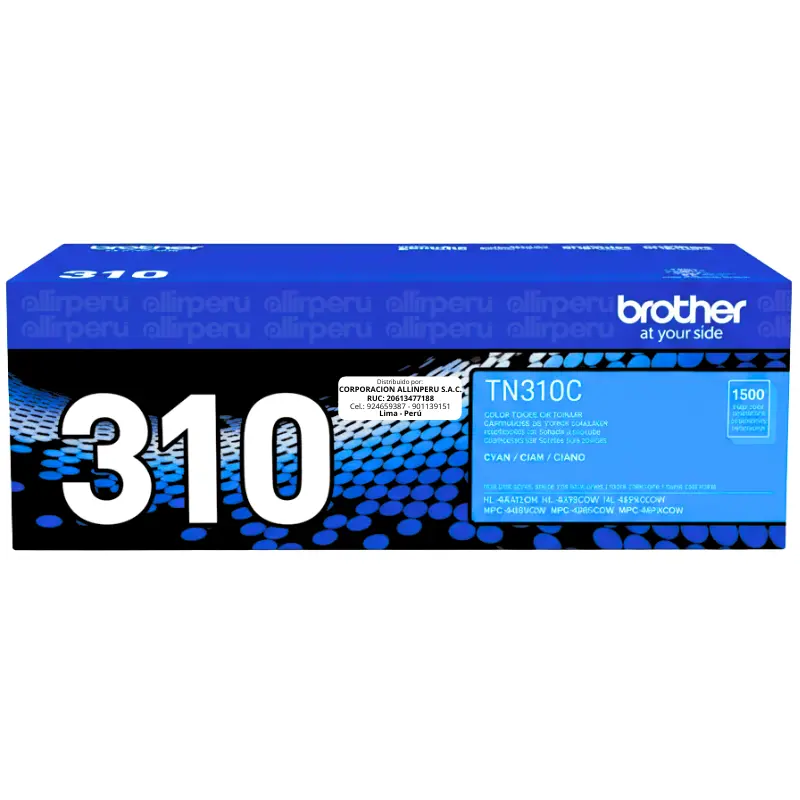 Toner Brother TN-310C Cian 1.500 Páginas Original
