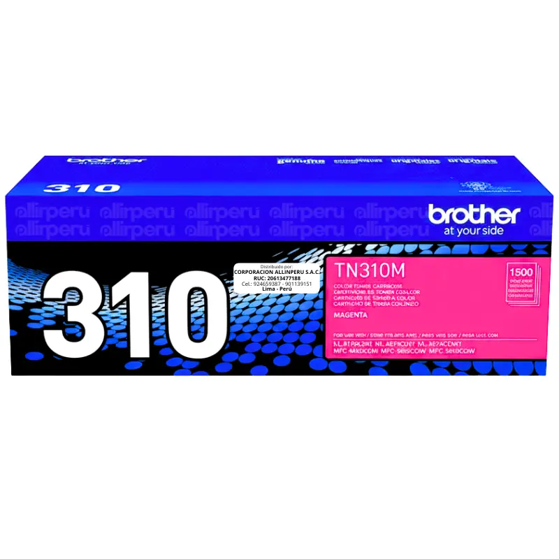 Toner Brother TN-310M Magenta 1.500 Páginas Original Toner Brother TN-310M Magenta 1.500 Páginas Original