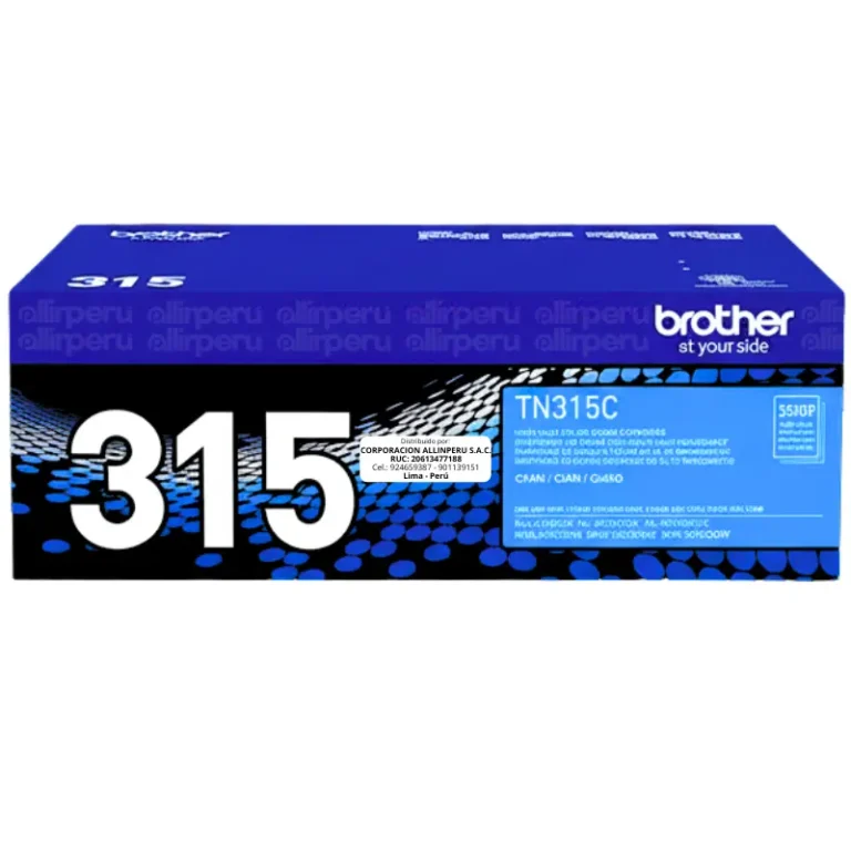 Toner Brother TN-315C Cian 3.500 Páginas Original