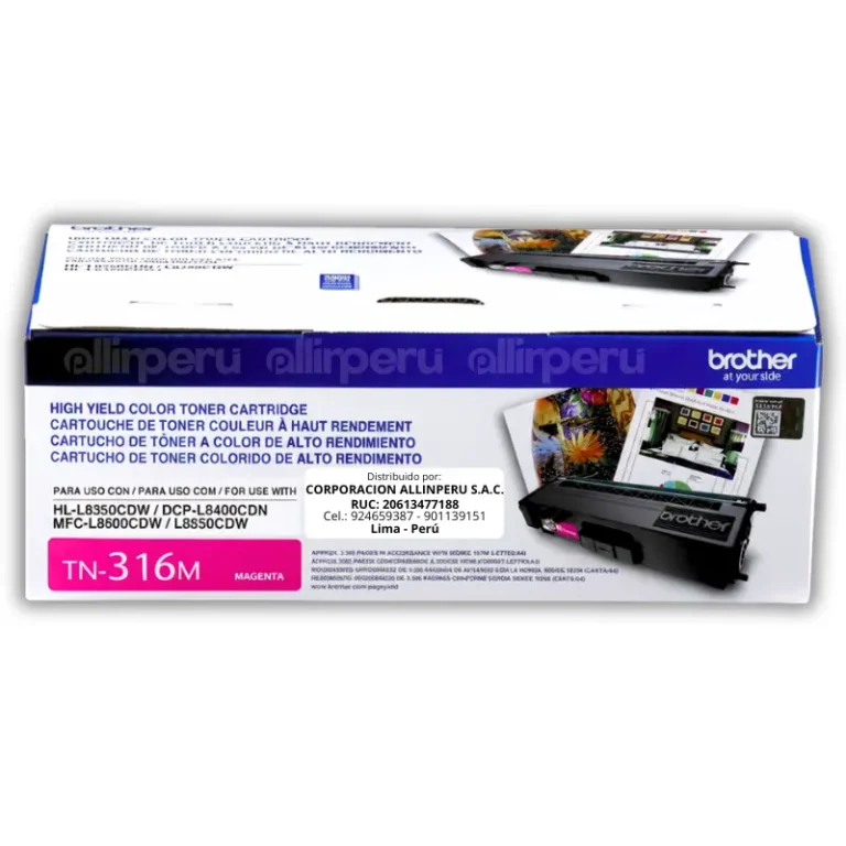 Toner Brother TN-316M Magenta 3.500 Páginas Original
