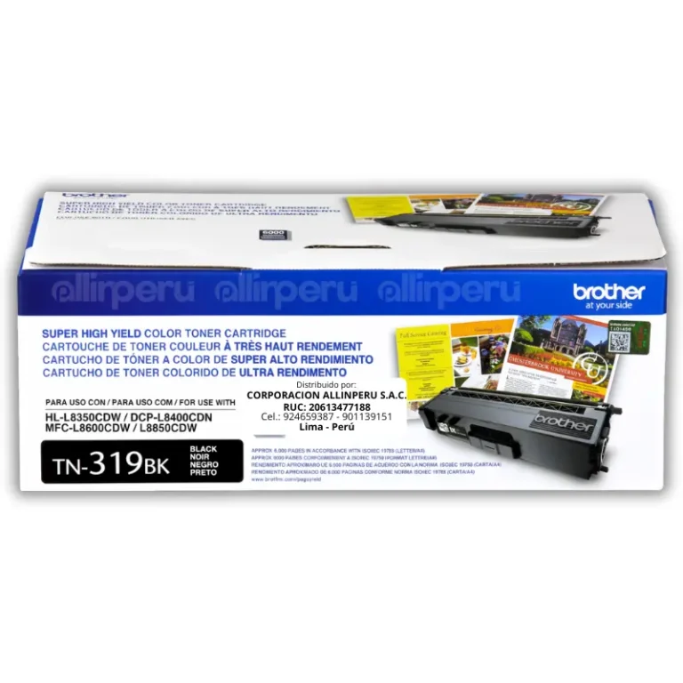 Toner Brother TN-319BK Negro 6.000 páginas Original