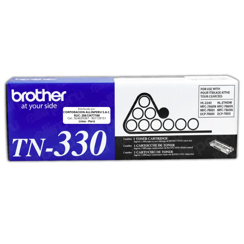 Toner Brother TN-330 Negro 1.500 Páginas Original Toner Brother TN-330 Negro 1.500 Páginas Original