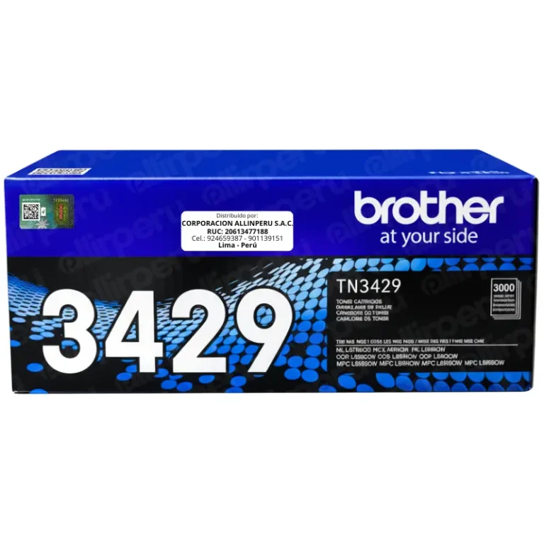 Toner Brother TN-3429 Negro 3.000 Páginas Original