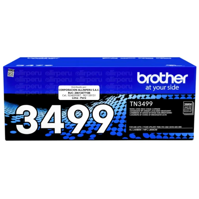 Toner Brother TN-3499 Negro 20.000 Páginas Original