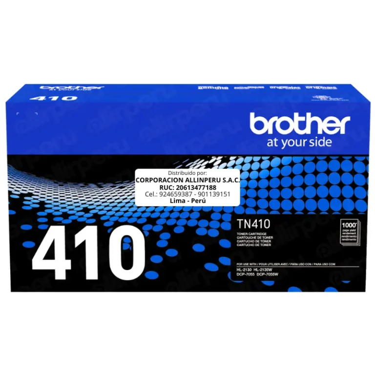 Toner Brother TN-410 Negro 1.000 Páginas Original