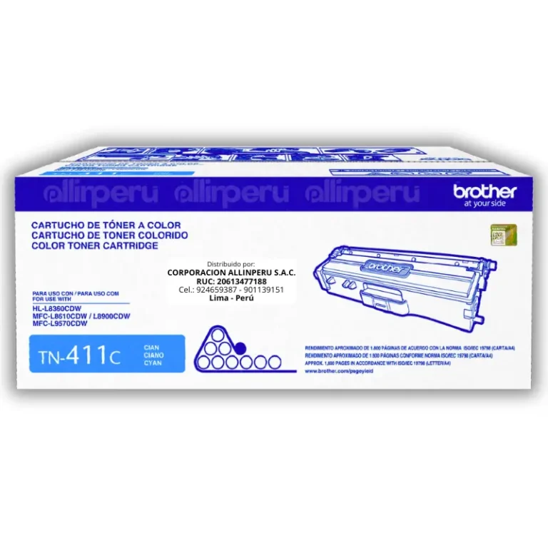Toner Brother TN-411C Cian 1,800 Páginas Original