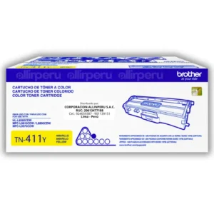Toner Brother TN-411Y Yellow 1,800 Páginas Original