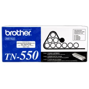 Toner Brother TN-550 Negro 3.500 Páginas Original