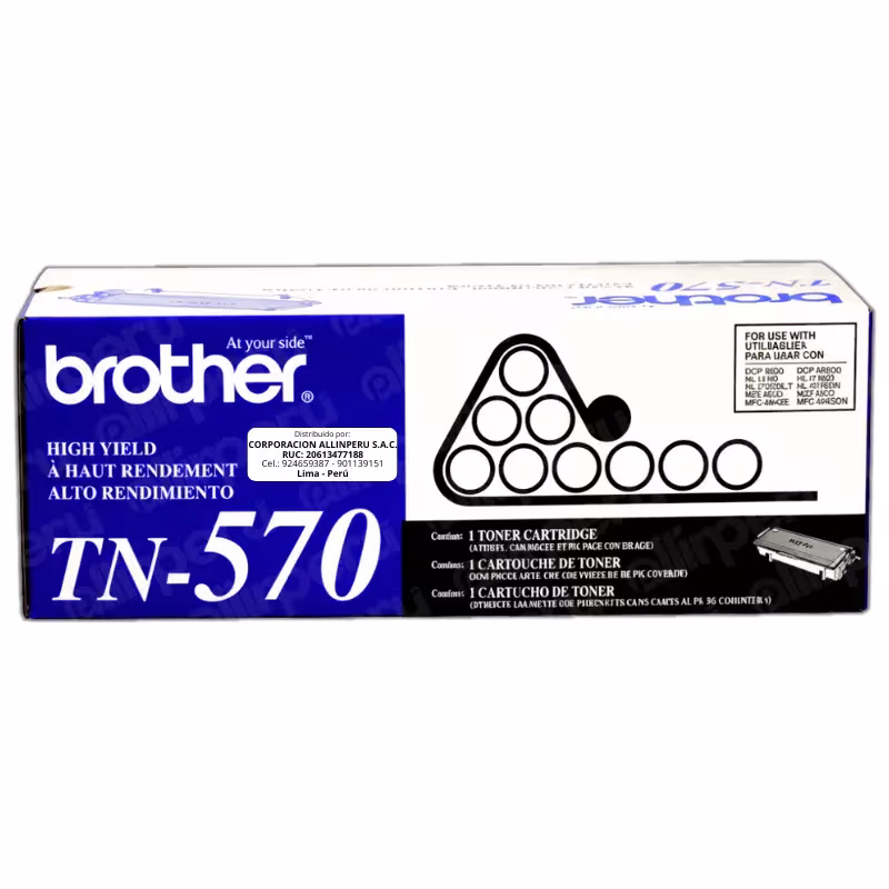 Toner Brother TN-570 Negro 6.700 Páginas Original