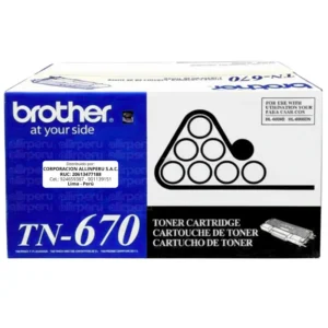 Toner Brother TN-670 Negro 7.500 Páginas Original
