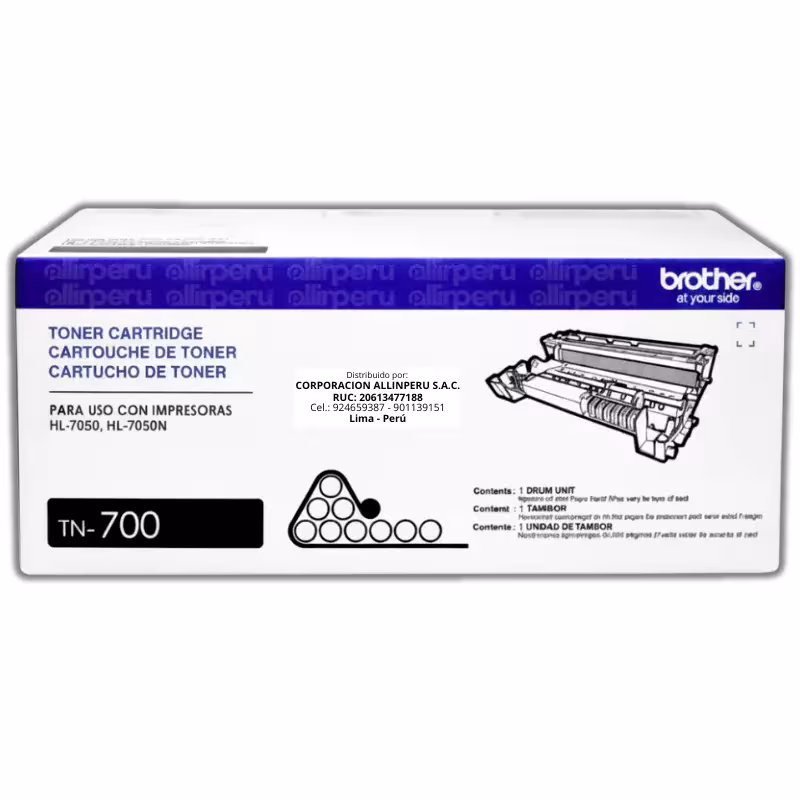 Toner Brother TN-700 Negro 12.000 Páginas Original