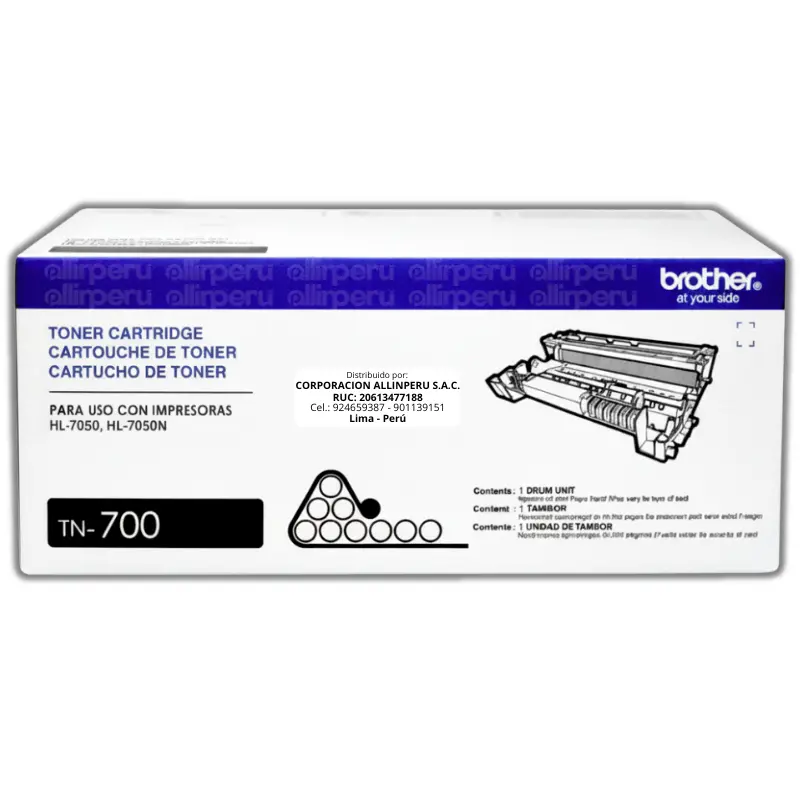 Toner Brother TN-700 Negro 12.000 Páginas Original Toner Brother TN-700 Negro 12.000 Páginas Original