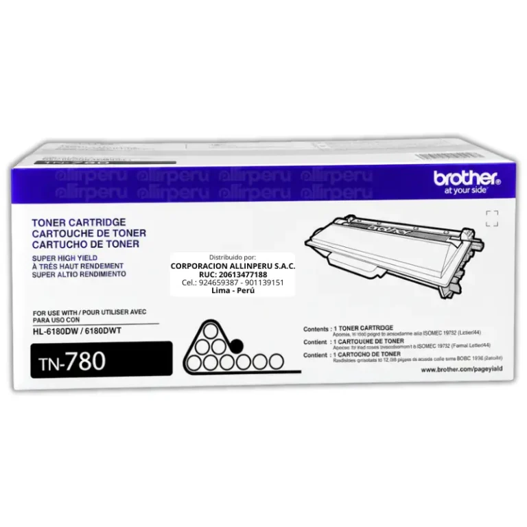 Toner Brother TN-780 Negro 12.000 Páginas Original