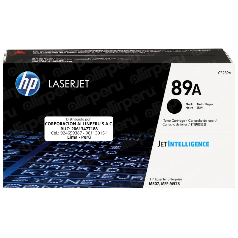 Toner HP 89A Negro CF289A para LaserJet M528 M507 M508 E52645