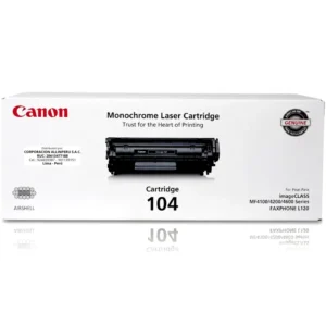 Tóner Canon 104 original 0263B001BA caja sellada fondo blanco