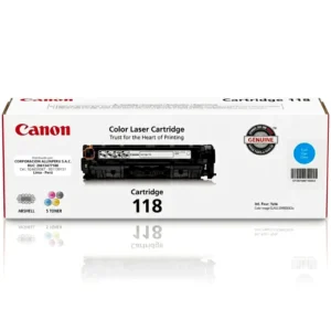 Toner Canon 118 Cyan original 2661B001 caja sellada frontal