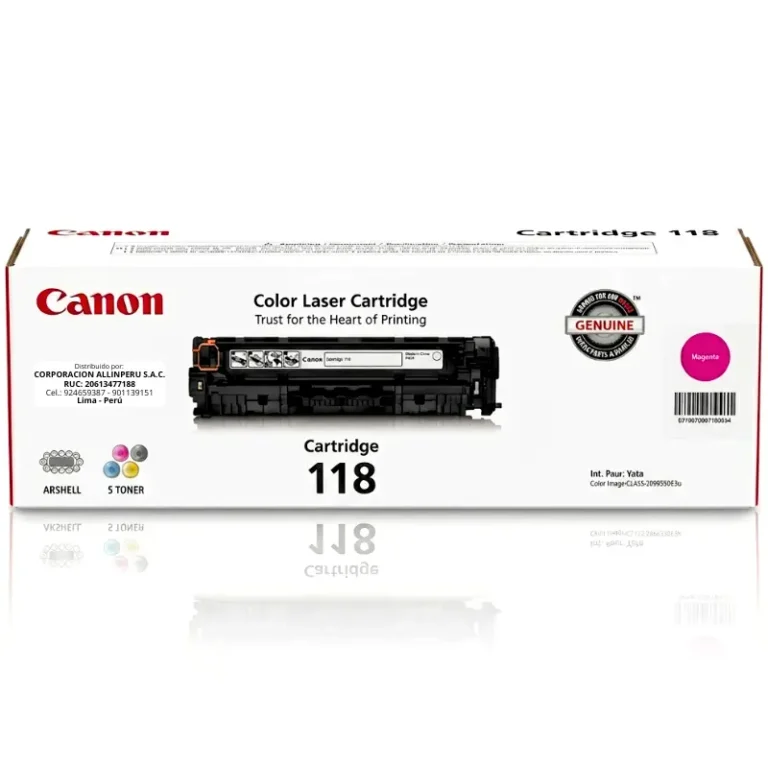 Toner Canon 118 Magenta original 2660B001 caja sellada frontal