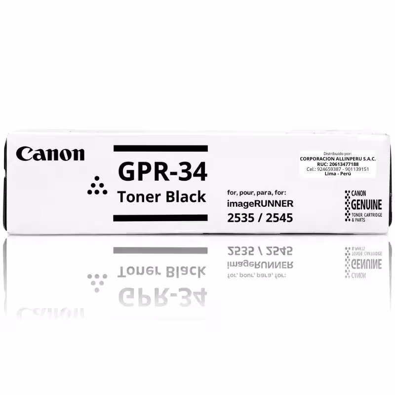 Toner Canon GPR-34 negro original para imageRUNNER iR2535 iR2545 — vista frontal