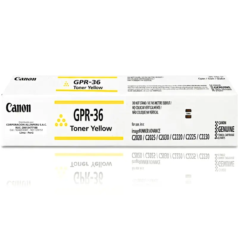 Tóner Canon GPR-36 amarillo original sellado para iR ADVANCE C2025