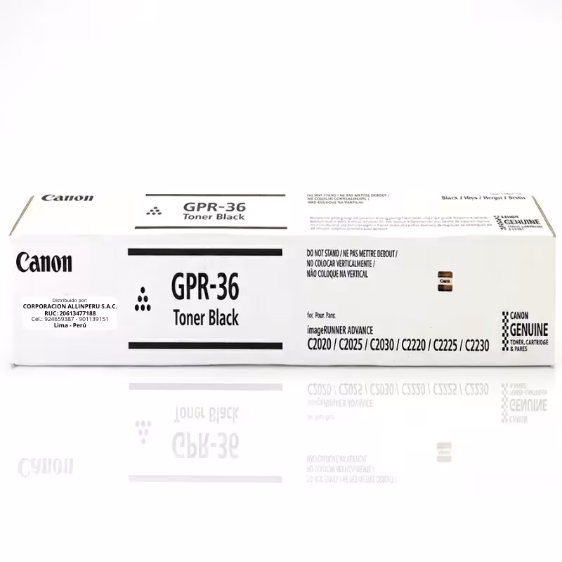 Tóner Canon GPR-36 negro original sellado para iR ADVANCE C2030