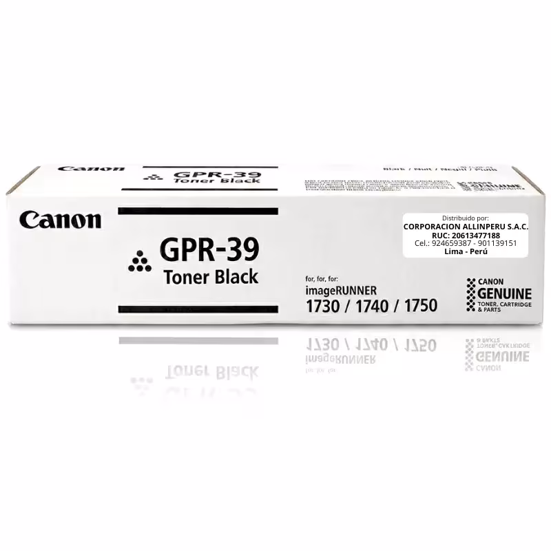 Tóner Canon GPR-39 negro original para imageRUNNER 1730 1740 1750