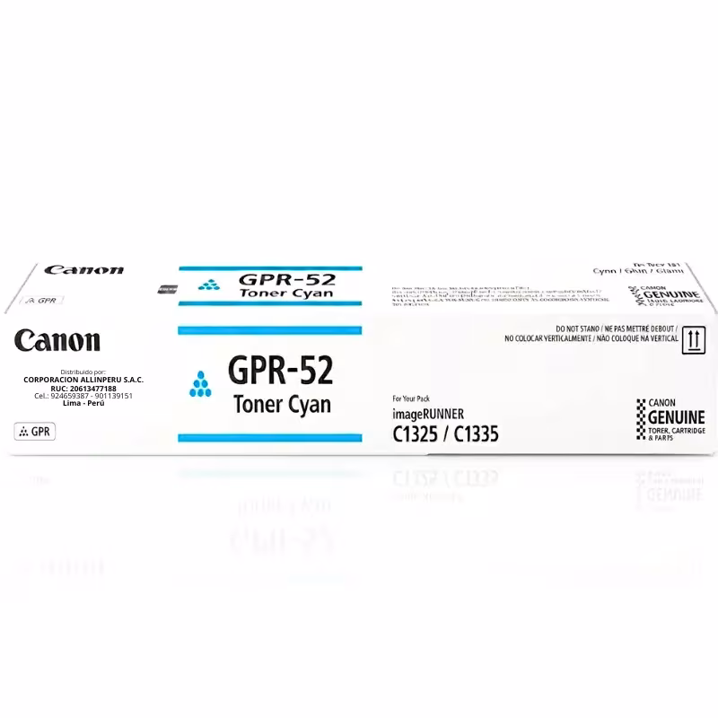 Tóner Canon GPR-52 cyan original para imageRUNNER C1335iF C1325iF